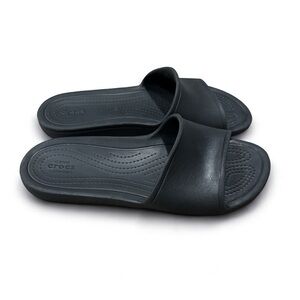 Crocs Iconic Comfort slide sandal in black women’s size 7